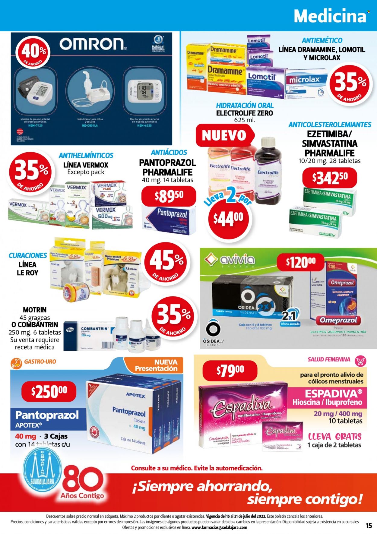 Catálogo Farmacias Guadalajara - 15.7.2022 - 31.7.2022. Página 15