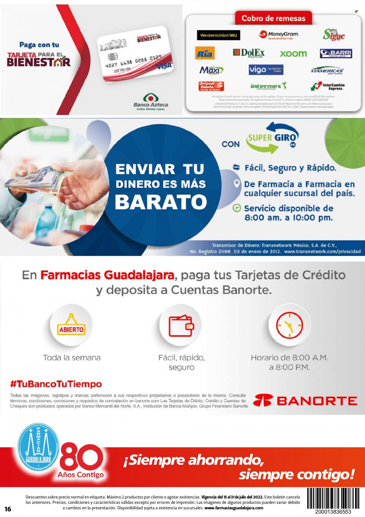Catálogo Farmacias Guadalajara - 15.7.2022 - 31.7.2022. Página 16