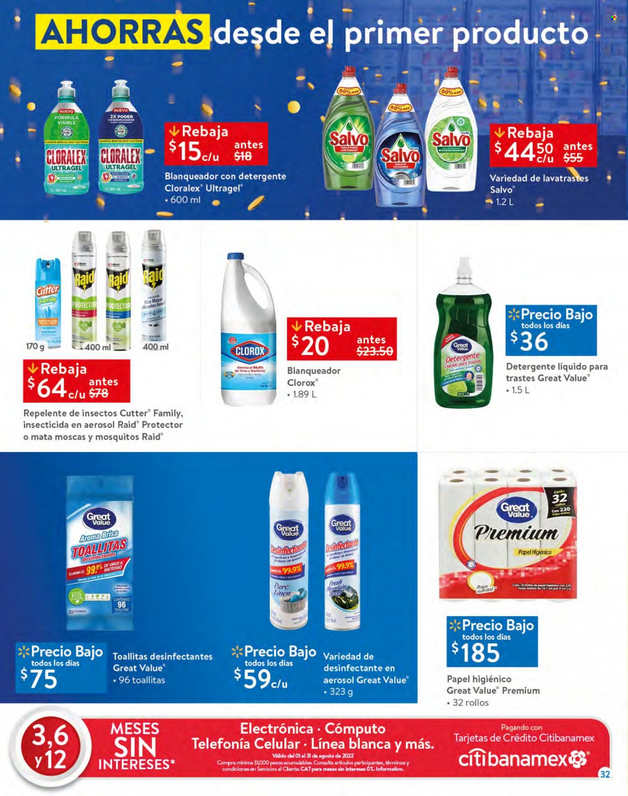Catálogo Walmart - 30.7.2022 - 12.8.2022. Página 32