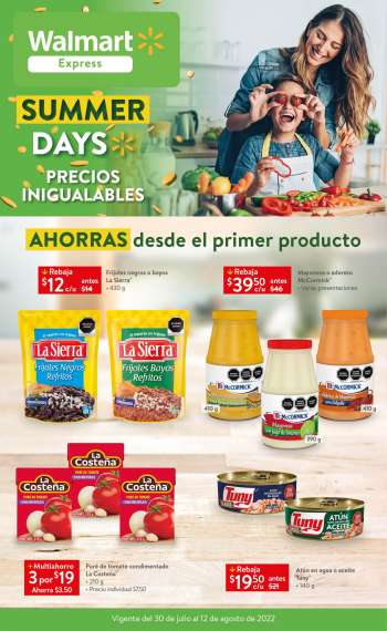 Folleto actual Walmart Express - 30.7.2022 - 12.8.2022.