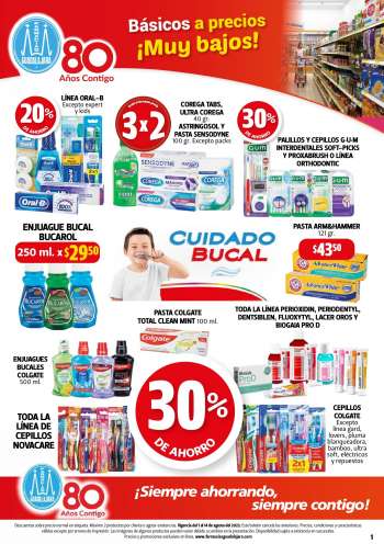Folleto actual Farmacias Guadalajara - 1.8.2022 - 14.8.2022.