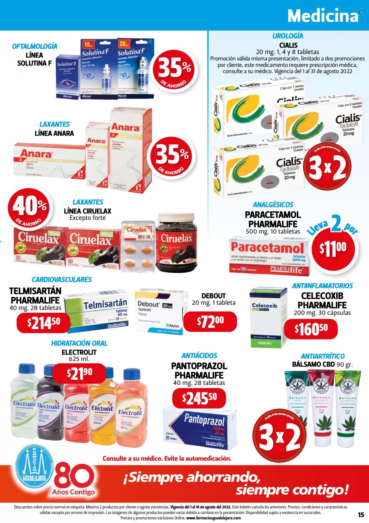 Catálogo Farmacias Guadalajara - 1.8.2022 - 14.8.2022. Página 15