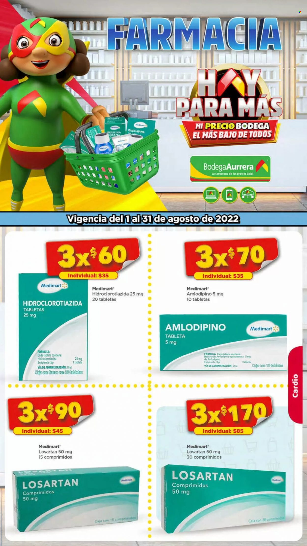 Catálogo Bodega Aurrerá - 1.8.2022 - 31.8.2022. Página 1
