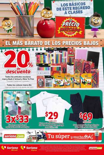 Folleto actual Soriana - 29.7.2022 - 11.8.2022.