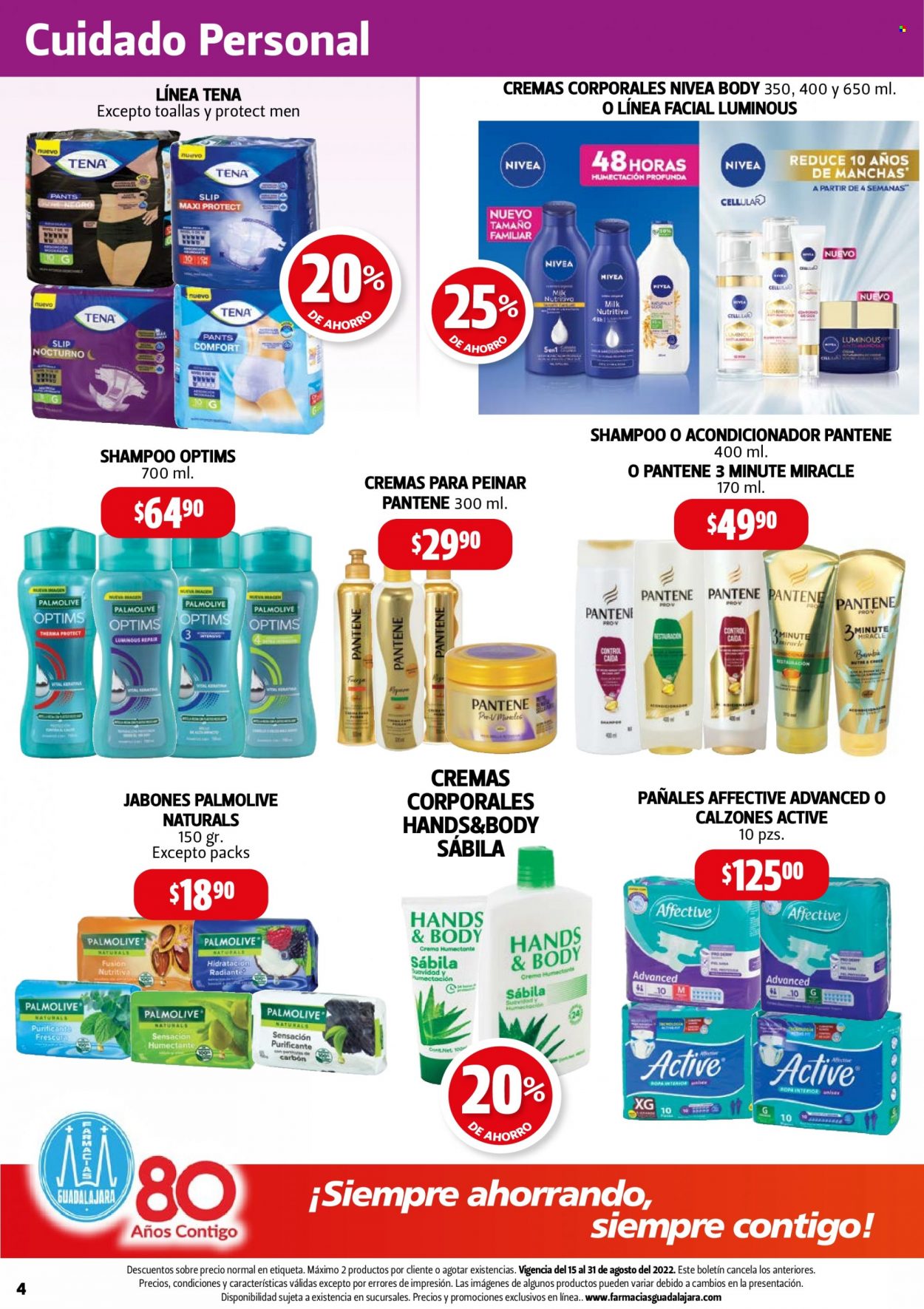 Catálogo Farmacias Guadalajara - 15.8.2022 - 31.8.2022. Página 4