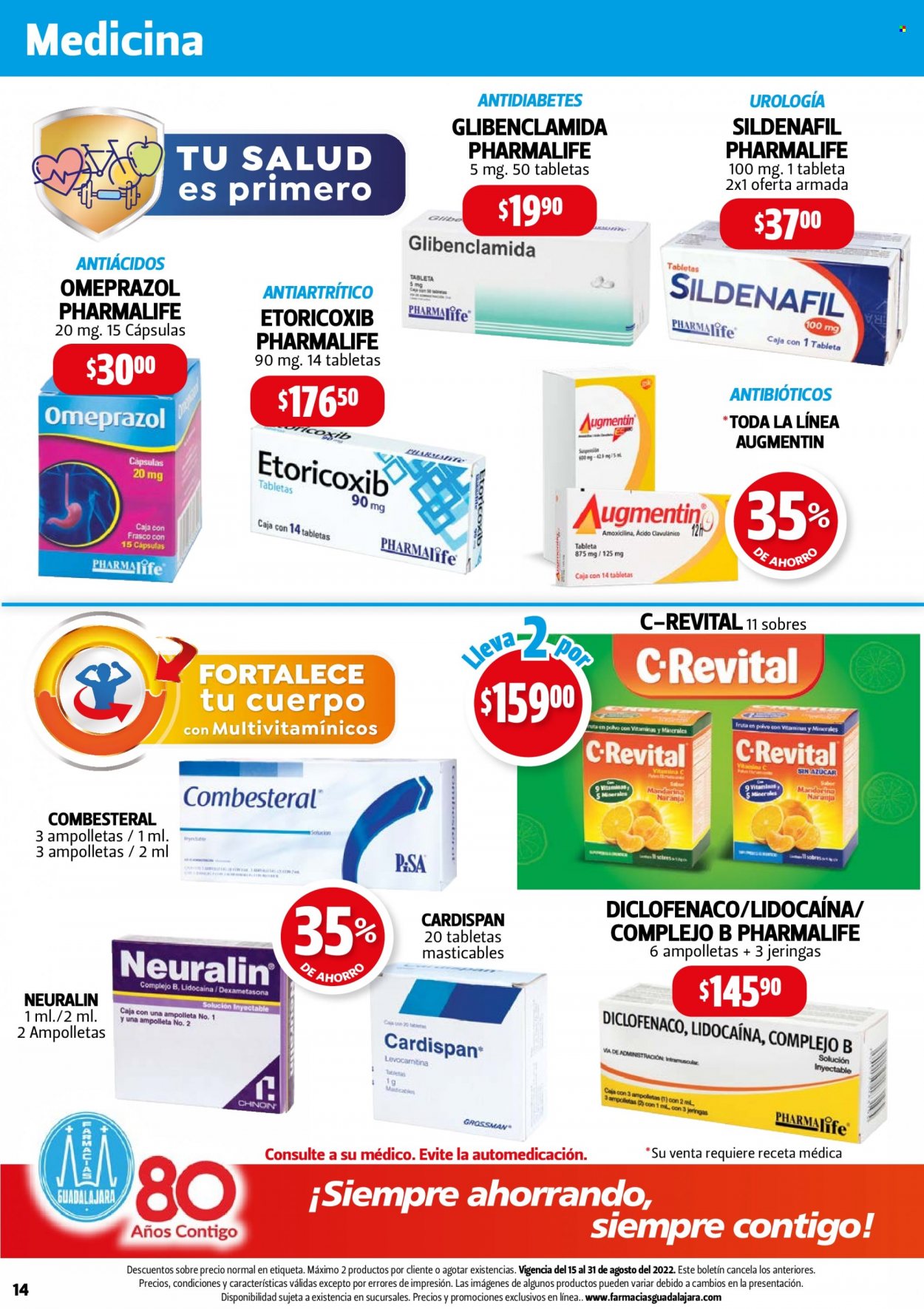 Catálogo Farmacias Guadalajara - 15.8.2022 - 31.8.2022. Página 14