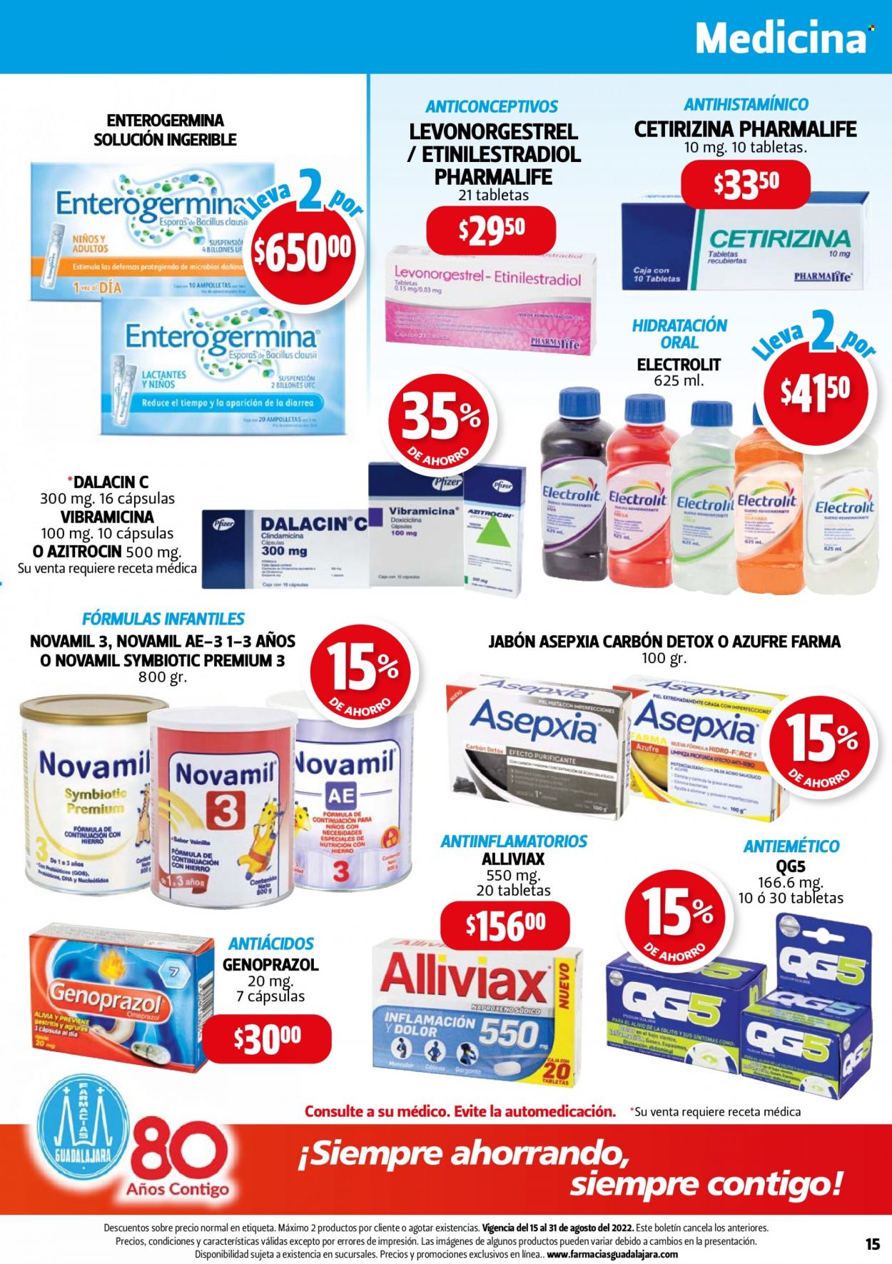 Catálogo Farmacias Guadalajara - 15.8.2022 - 31.8.2022. Página 15