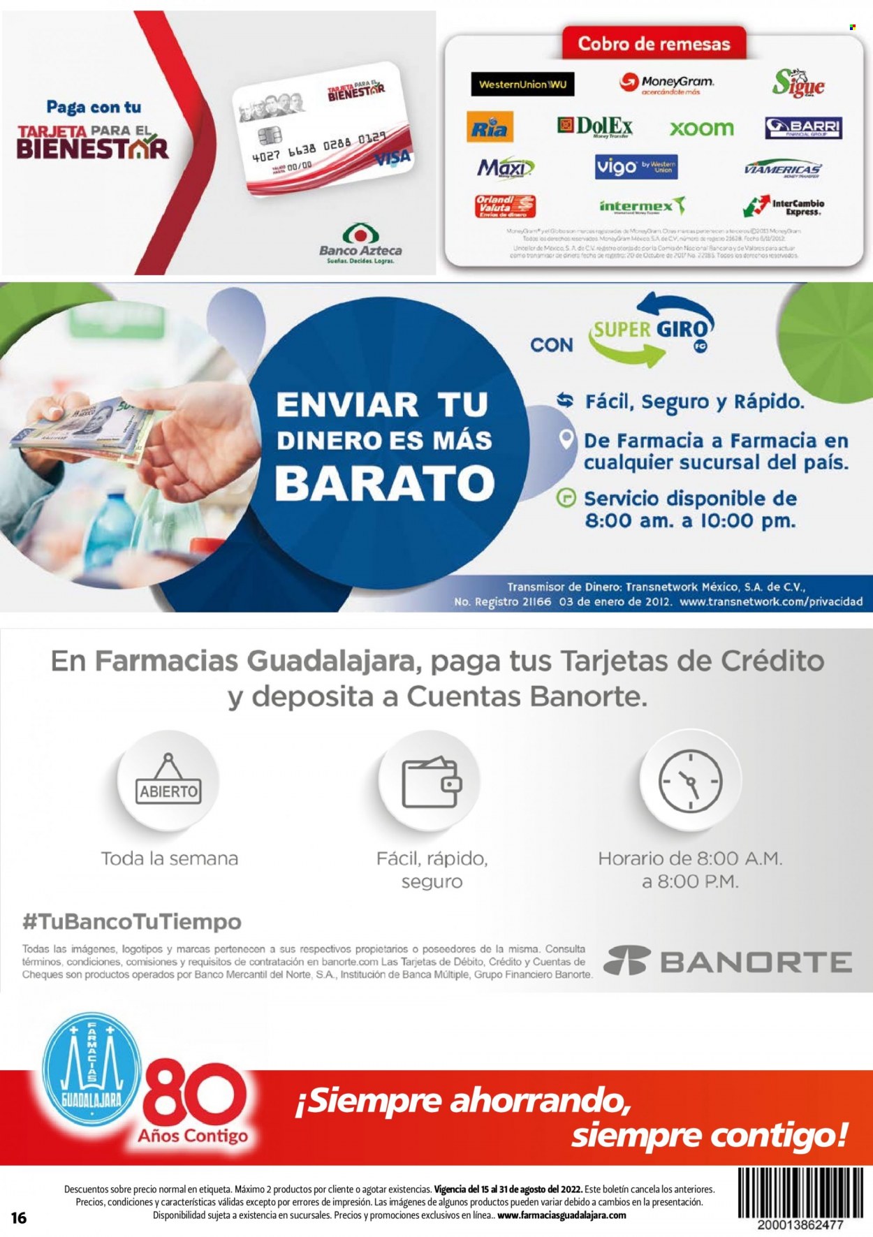 Catálogo Farmacias Guadalajara - 15.8.2022 - 31.8.2022. Página 16