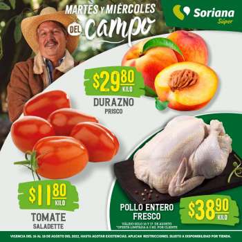Folleto actual Soriana Súper - 16.8.2022 - 18.8.2022.