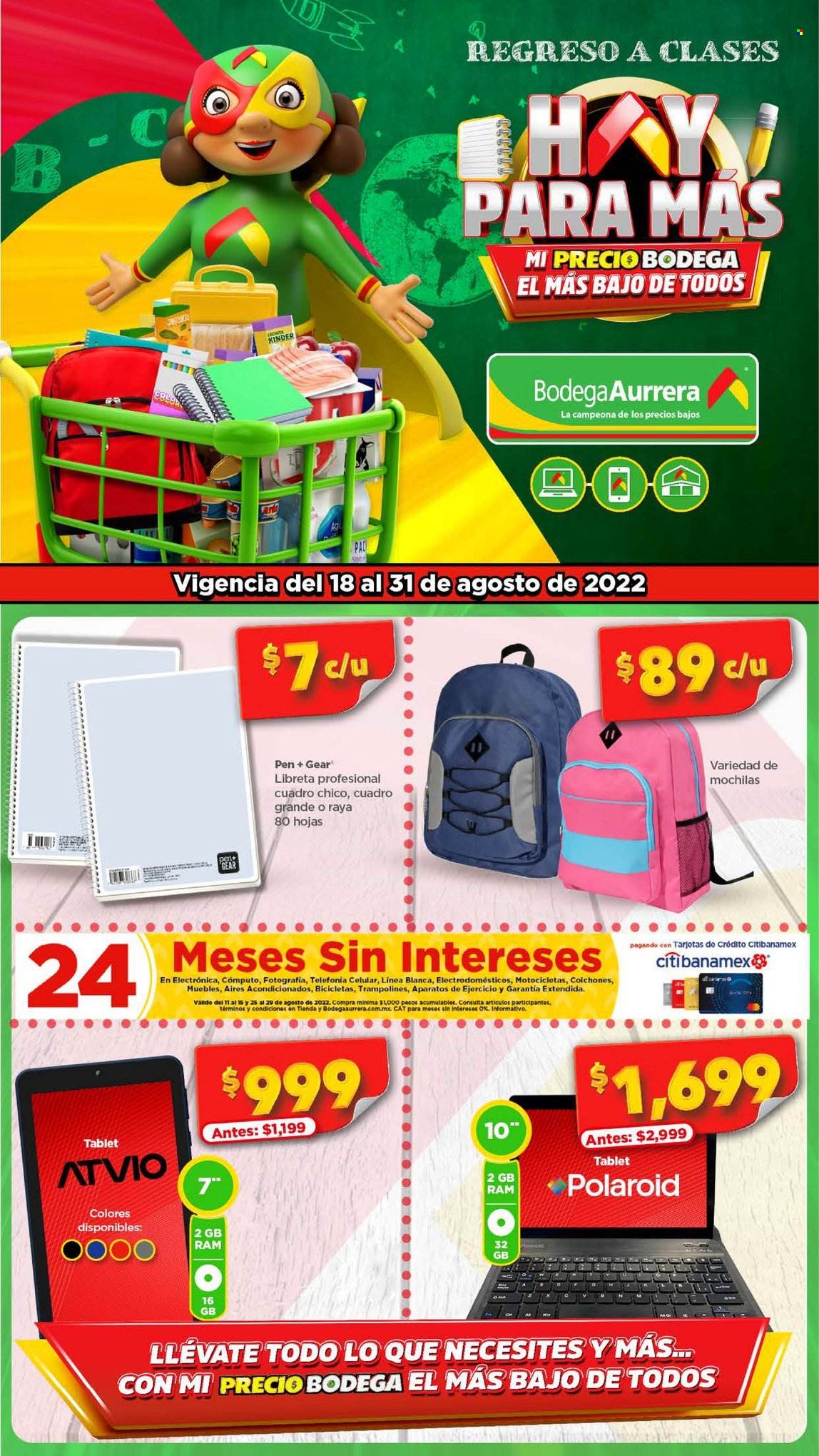 Catálogo Bodega Aurrerá - 18.8.2022 - 31.8.2022. Página 1