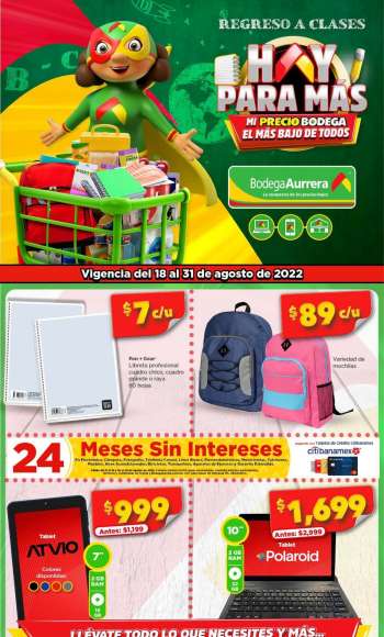 Folleto actual Bodega Aurrerá - 18.8.2022 - 31.8.2022.