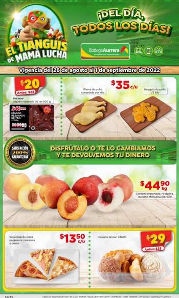 Folleto actual Bodega Aurrerá - 26.8.2022 - 1.9.2022.