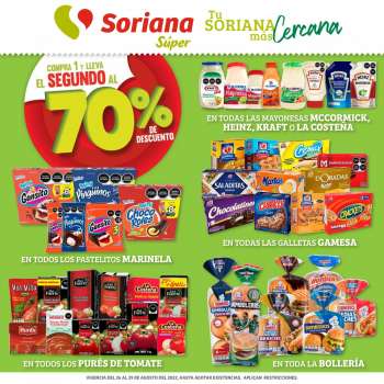 Folleto actual Soriana Súper - 26.8.2022 - 29.8.2022.