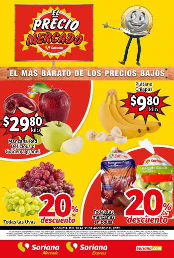 Folleto actual Soriana - 30.8.2022 - 31.8.2022.