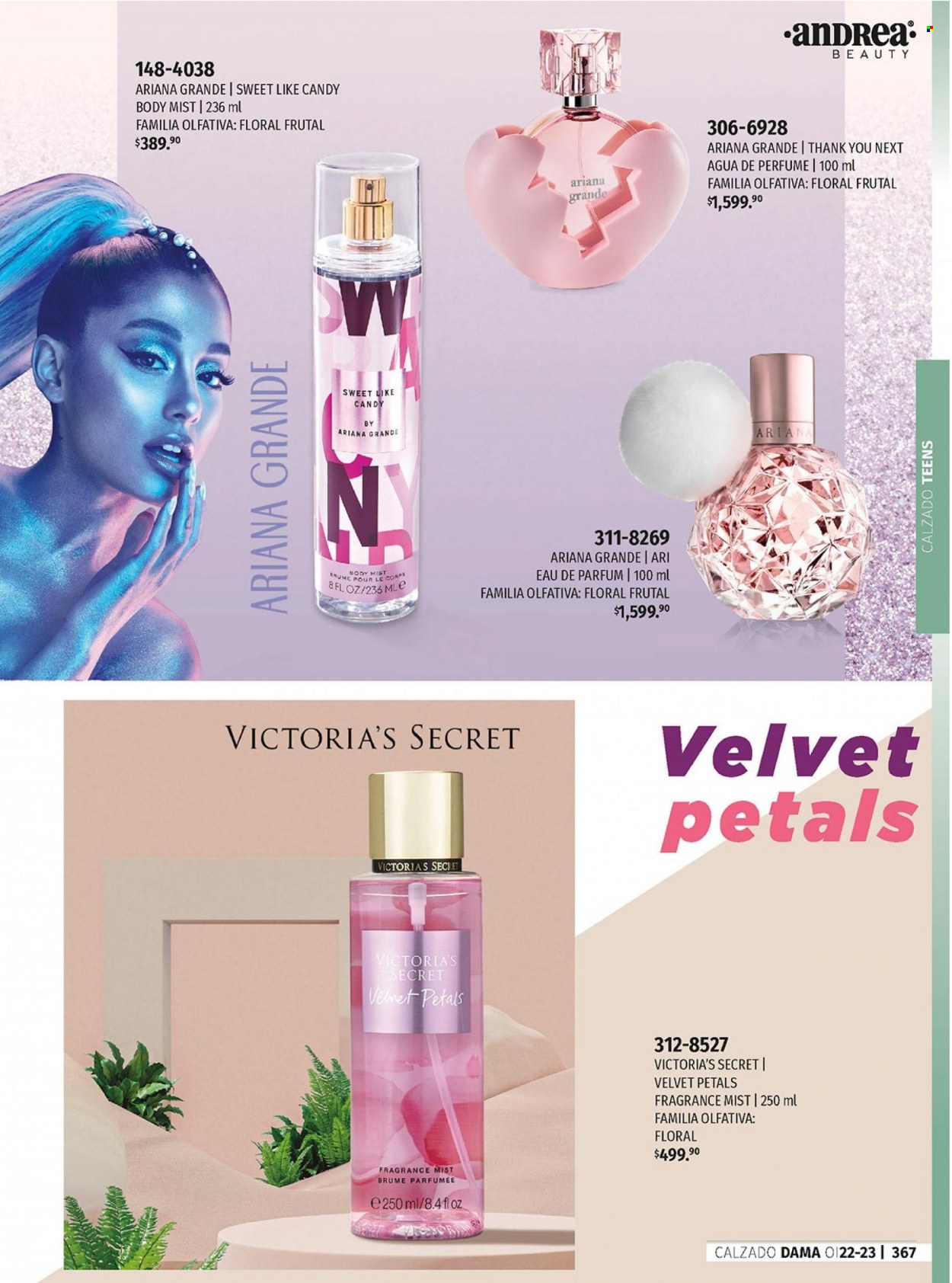 thumbnail - Folleto actual Andrea - Ventas - perfume, Ariana Grande. Página 45.