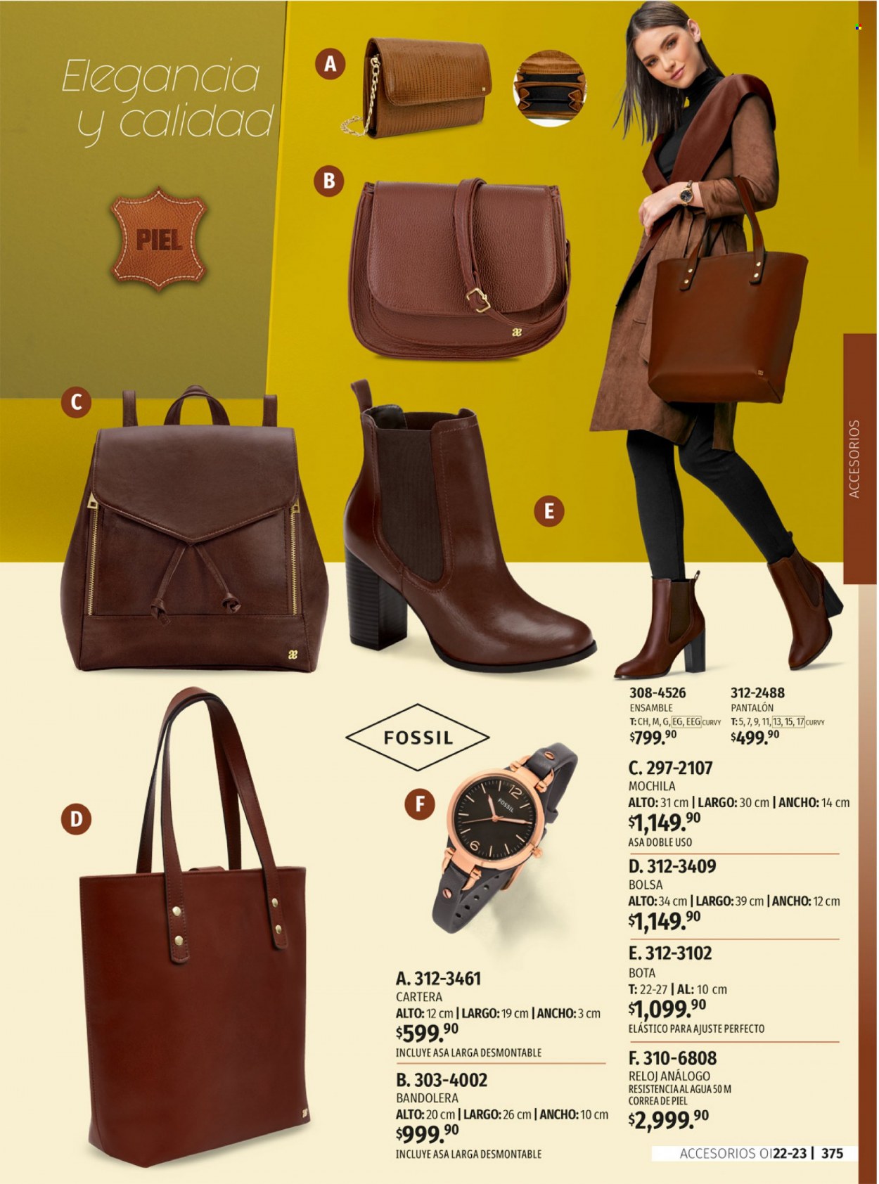 thumbnail - Folleto actual Andrea - Ventas - botas, pantalón, mochila, reloj, cartera. Página 7.