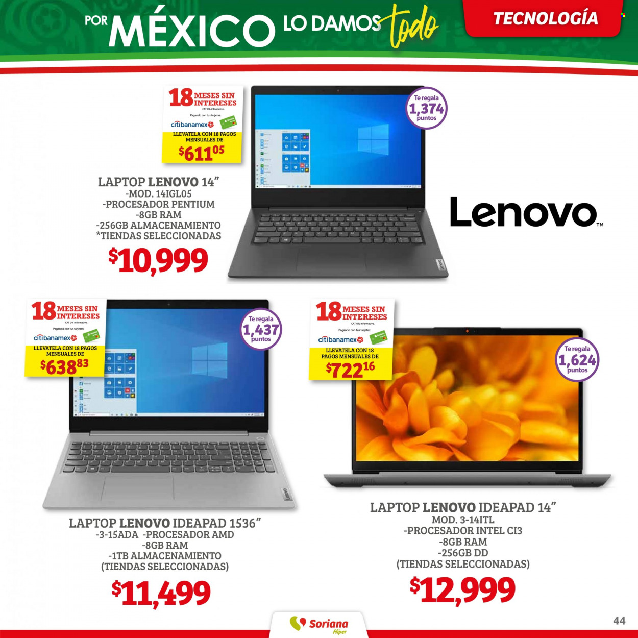 Catálogo Soriana Híper - 31.8.2022 - 13.9.2022. Página 44