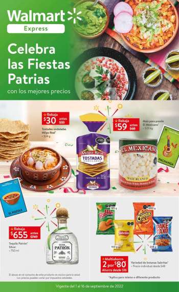 Folleto actual Walmart Express - 1.9.2022 - 16.9.2022.