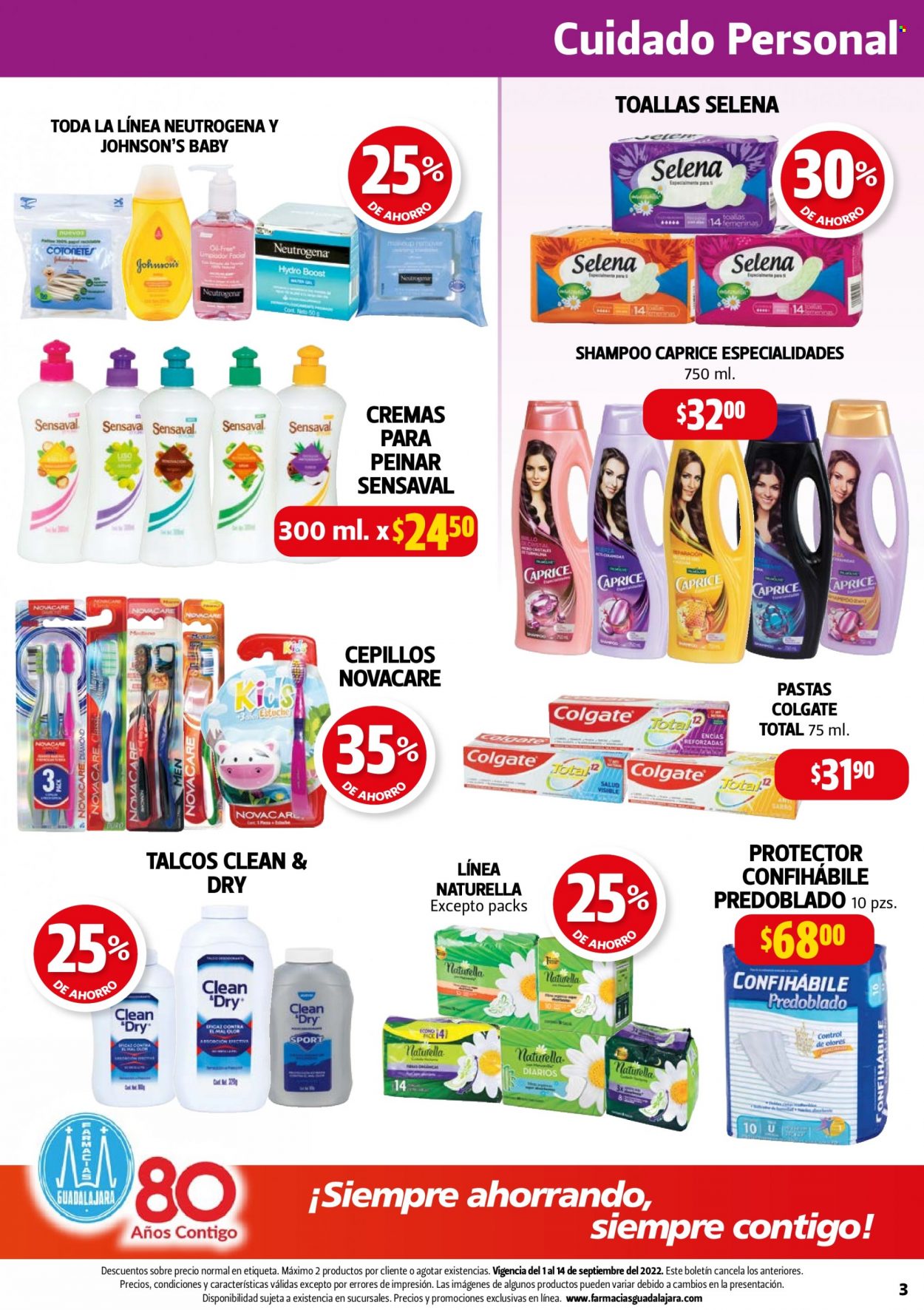 Catálogo Farmacias Guadalajara - 1.9.2022 - 14.9.2022. Página 3