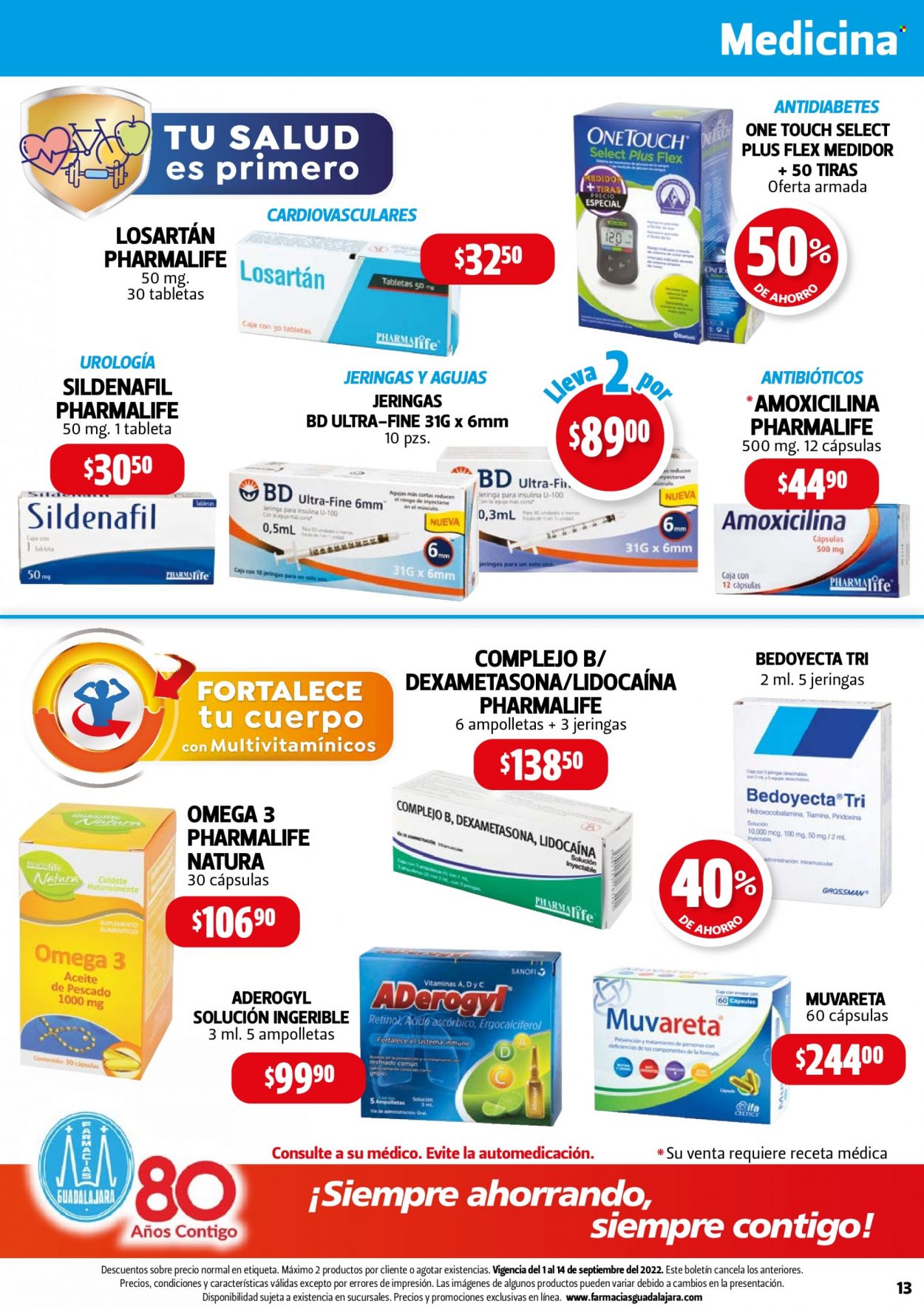 Catálogo Farmacias Guadalajara - 1.9.2022 - 14.9.2022. Página 13