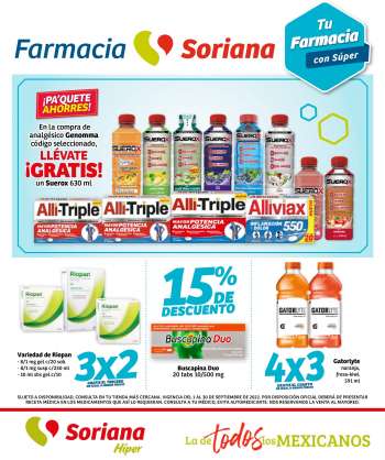 Folleto actual Soriana Híper - 1.9.2022 - 30.9.2022.