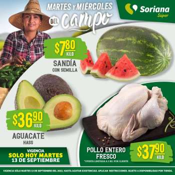 Folleto actual Soriana Súper - 13.9.2022 - 13.9.2022.