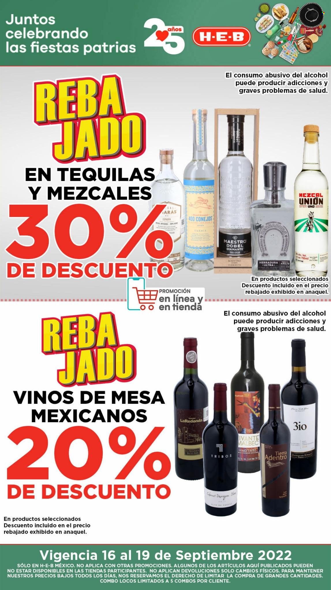 Catálogo H-E-B - 16.9.2022 - 19.9.2022. Página 1