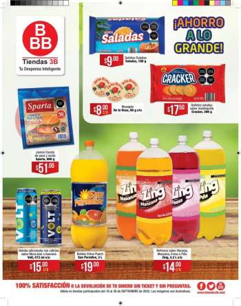 Folleto actual Tiendas 3B - 16.9.2022 - 30.9.2022.