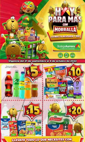 Folleto actual Bodega Aurrerá - 21.9.2022 - 4.10.2022.