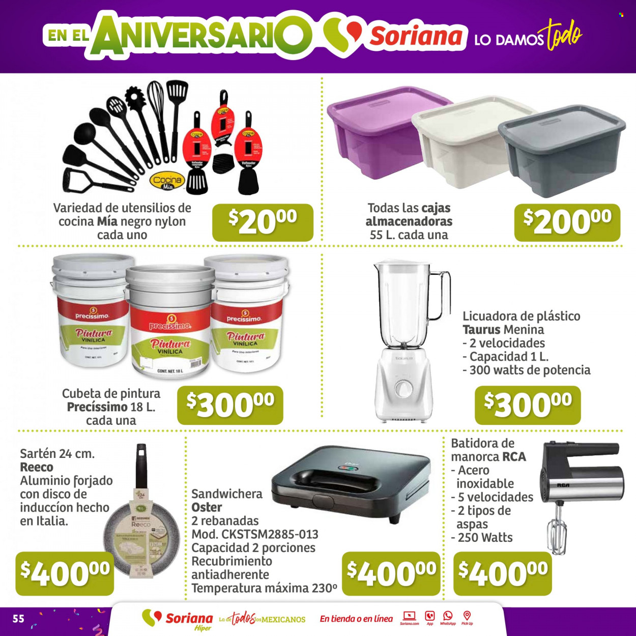 Catálogo Soriana Híper - 29.9.2022 - 13.10.2022. Página 55