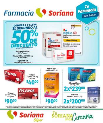 Folleto actual Soriana Súper - 1.10.2022 - 31.10.2022.