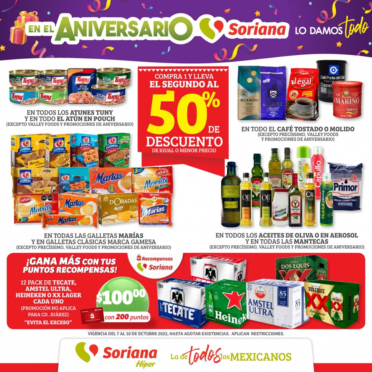 Catálogo Soriana Híper - 7.10.2022 - 10.10.2022. Página 1