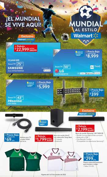 Folleto actual Walmart - 1.10.2022 - 31.10.2022.