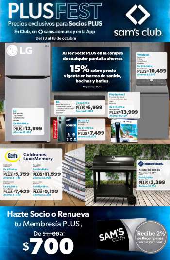 Folleto actual Sam's Club - 13.10.2022 - 18.10.2022.