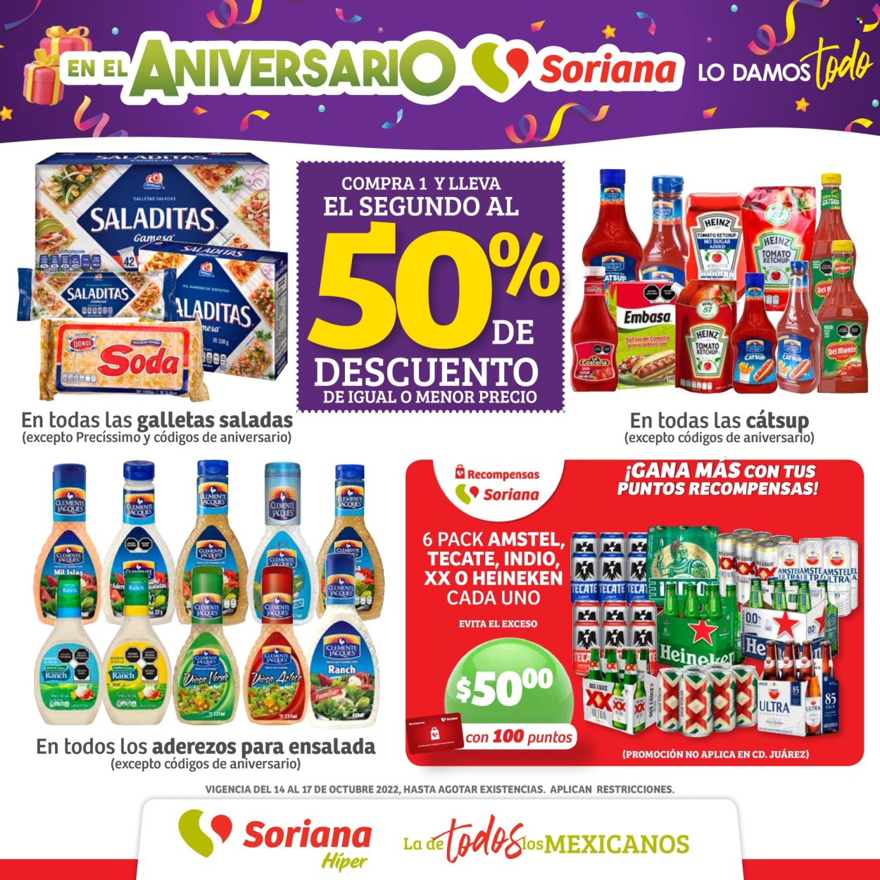Catálogo Soriana Híper - 14.10.2022 - 17.10.2022. Página 1
