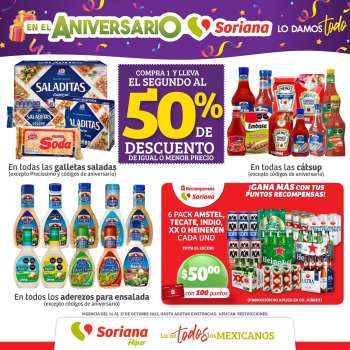 Folleto actual Soriana Híper - 14.10.2022 - 17.10.2022.