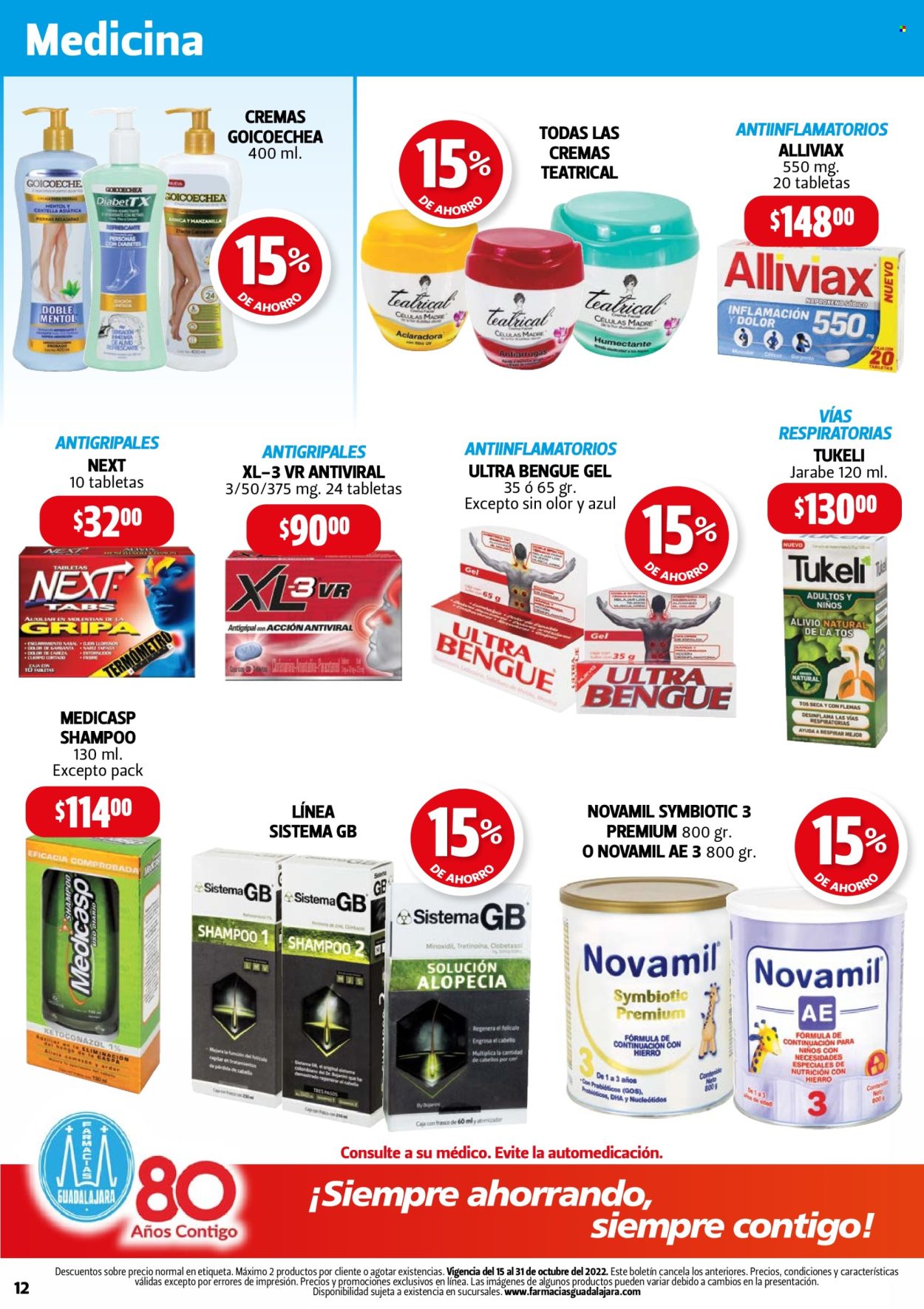 Catálogo Farmacias Guadalajara - 15.10.2022 - 31.10.2022. Página 12