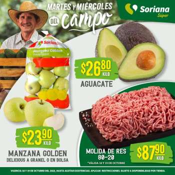 Folleto actual Soriana Súper - 18.10.2022 - 19.10.2022.