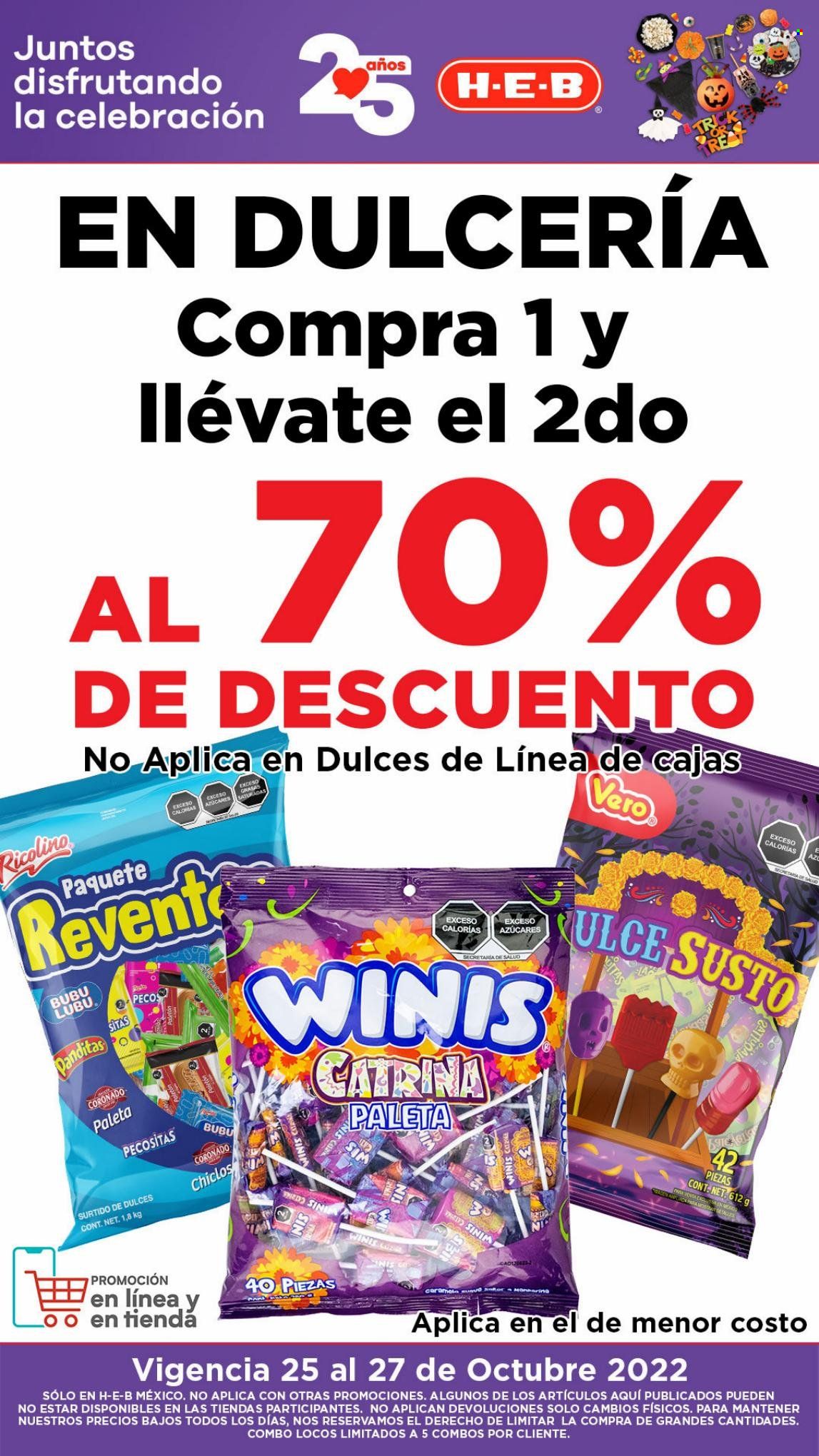 Catálogo H-E-B - 25.10.2022 - 27.10.2022. Página 1