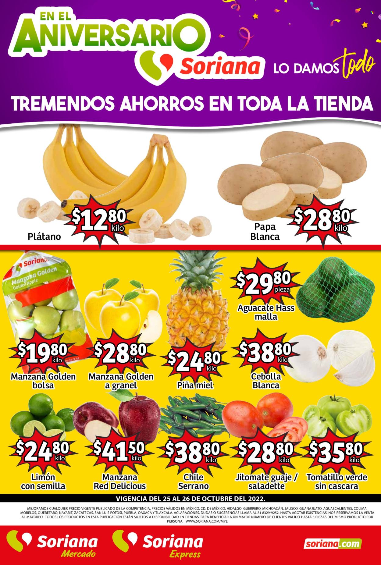 Catálogo Soriana - 25.10.2022 - 26.10.2022. Página 1