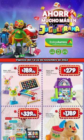 Folleto actual Bodega Aurrerá - 1.11.2022 - 22.11.2022.