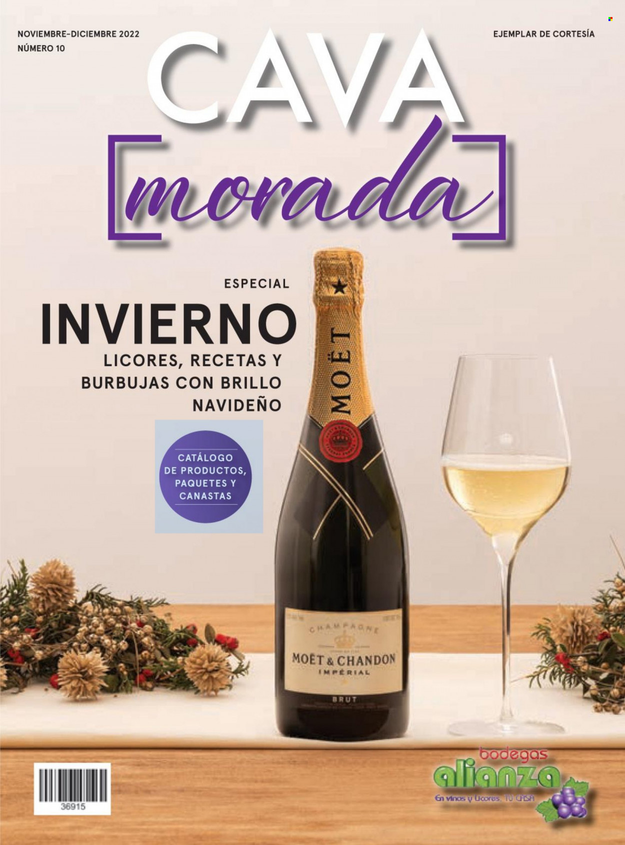 thumbnail - Folleto actual Bodegas Alianza - 1.11.2022 - 31.12.2022 - Ventas - bebida alcohólica, vino, brut, Cava, champán, Moët & Chandon, Moët. Página 1.
