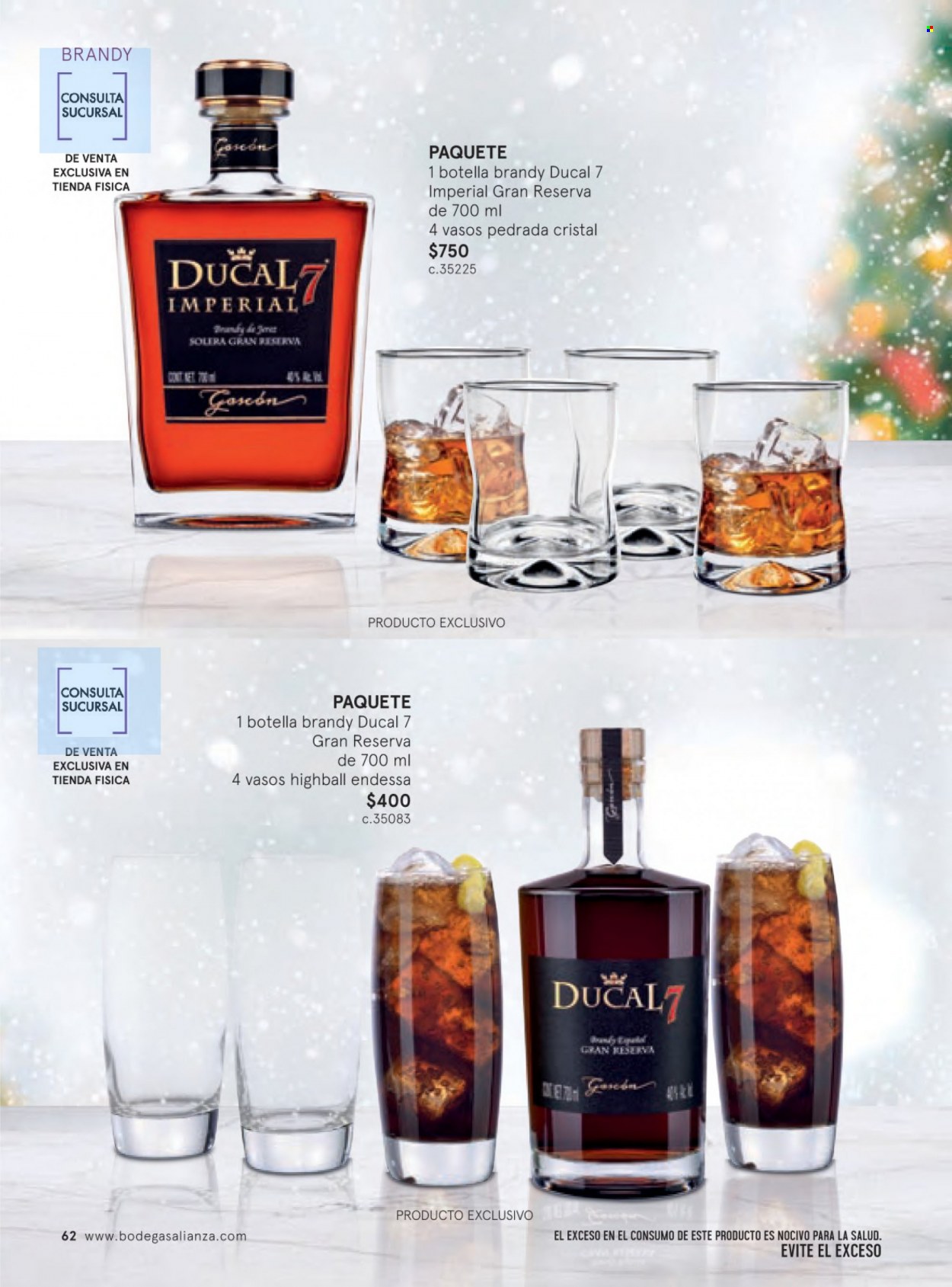 thumbnail - Folleto actual Bodegas Alianza - 1.11.2022 - 31.12.2022 - Ventas - bebida alcohólica, Gran Reserva, brandy. Página 66.