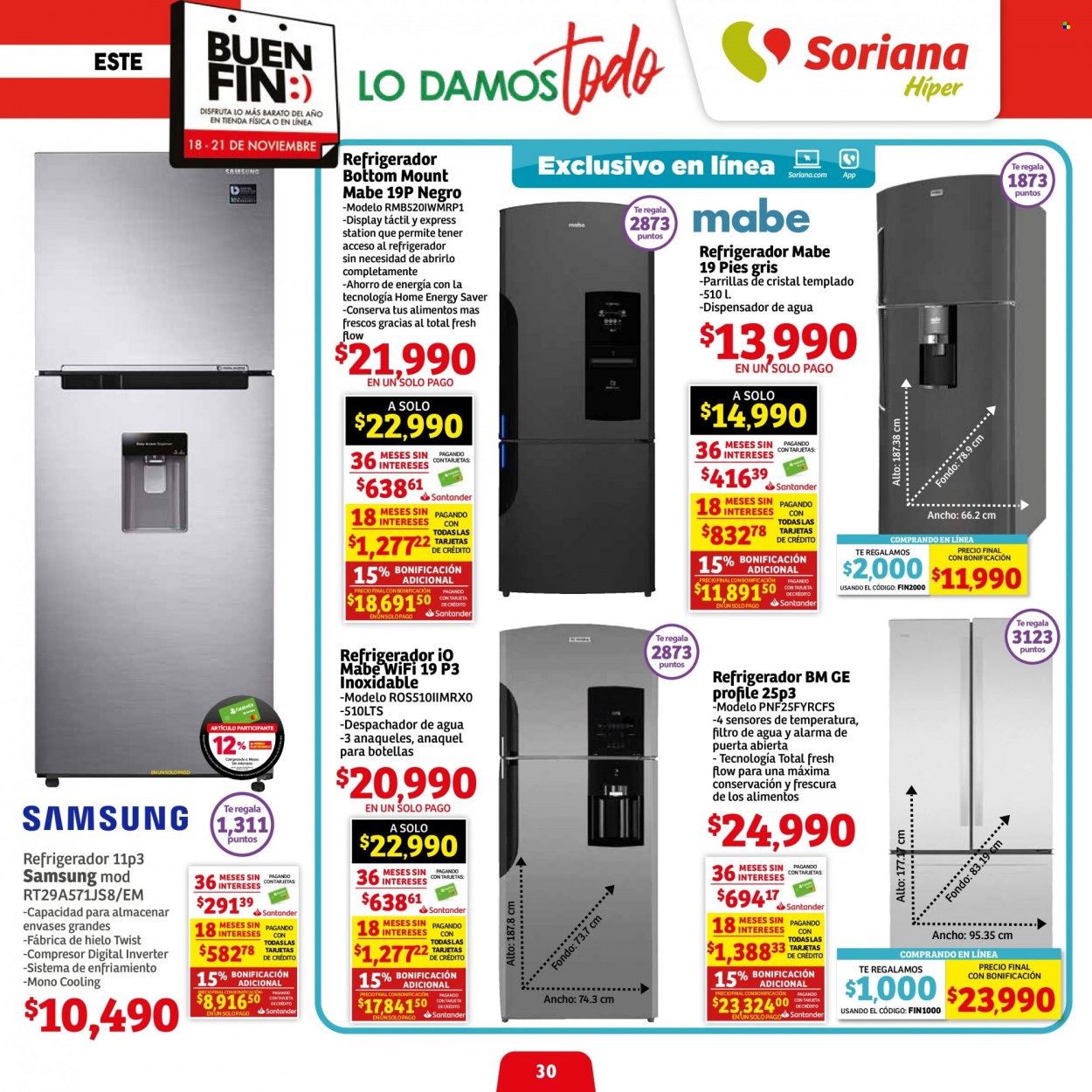 Catálogo Soriana Híper - 18.11.2022 - 21.11.2022. Página 30