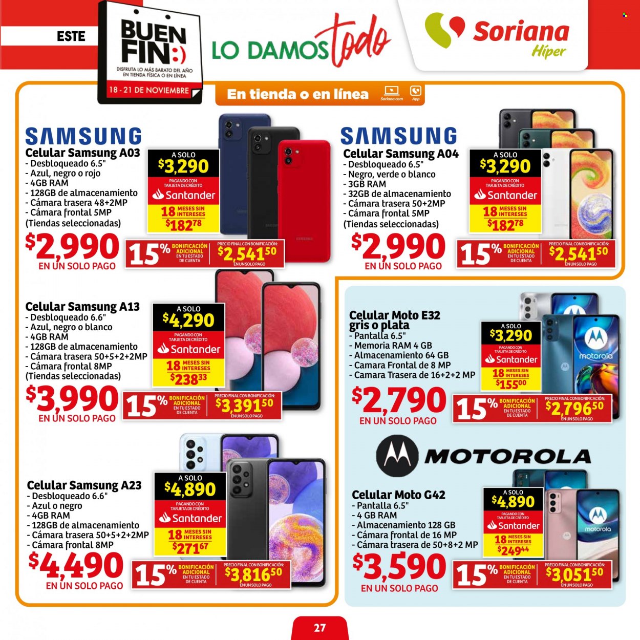Catálogo Soriana Híper - 18.11.2022 - 21.11.2022. Página 27