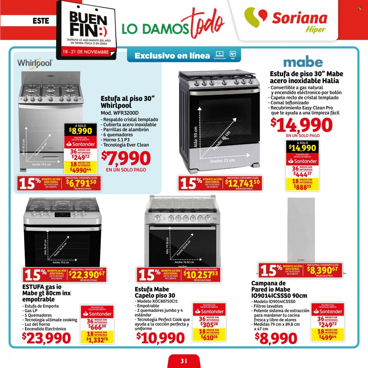Catálogo Soriana Híper - 18.11.2022 - 21.11.2022. Página 31