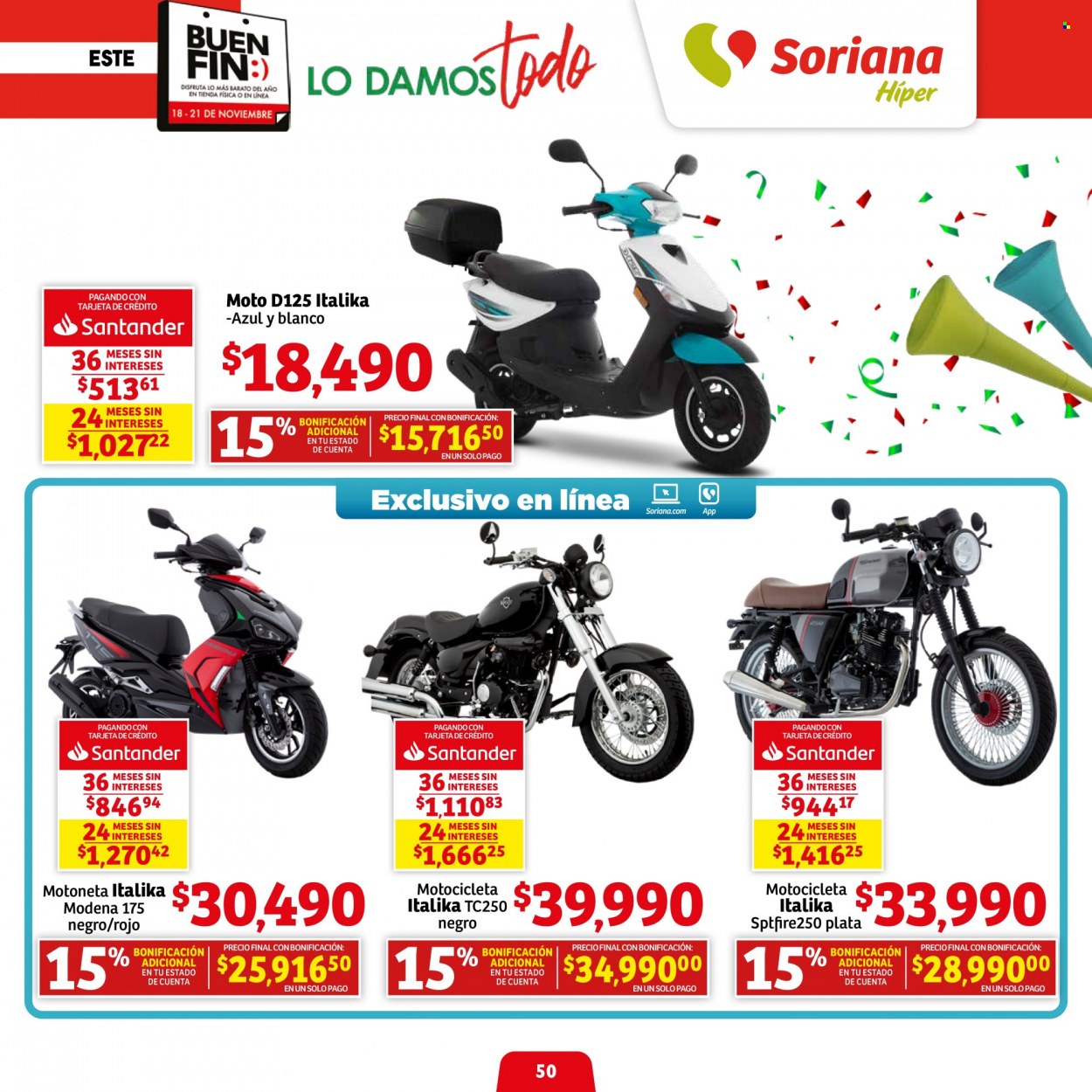Catálogo Soriana Híper - 18.11.2022 - 21.11.2022. Página 50