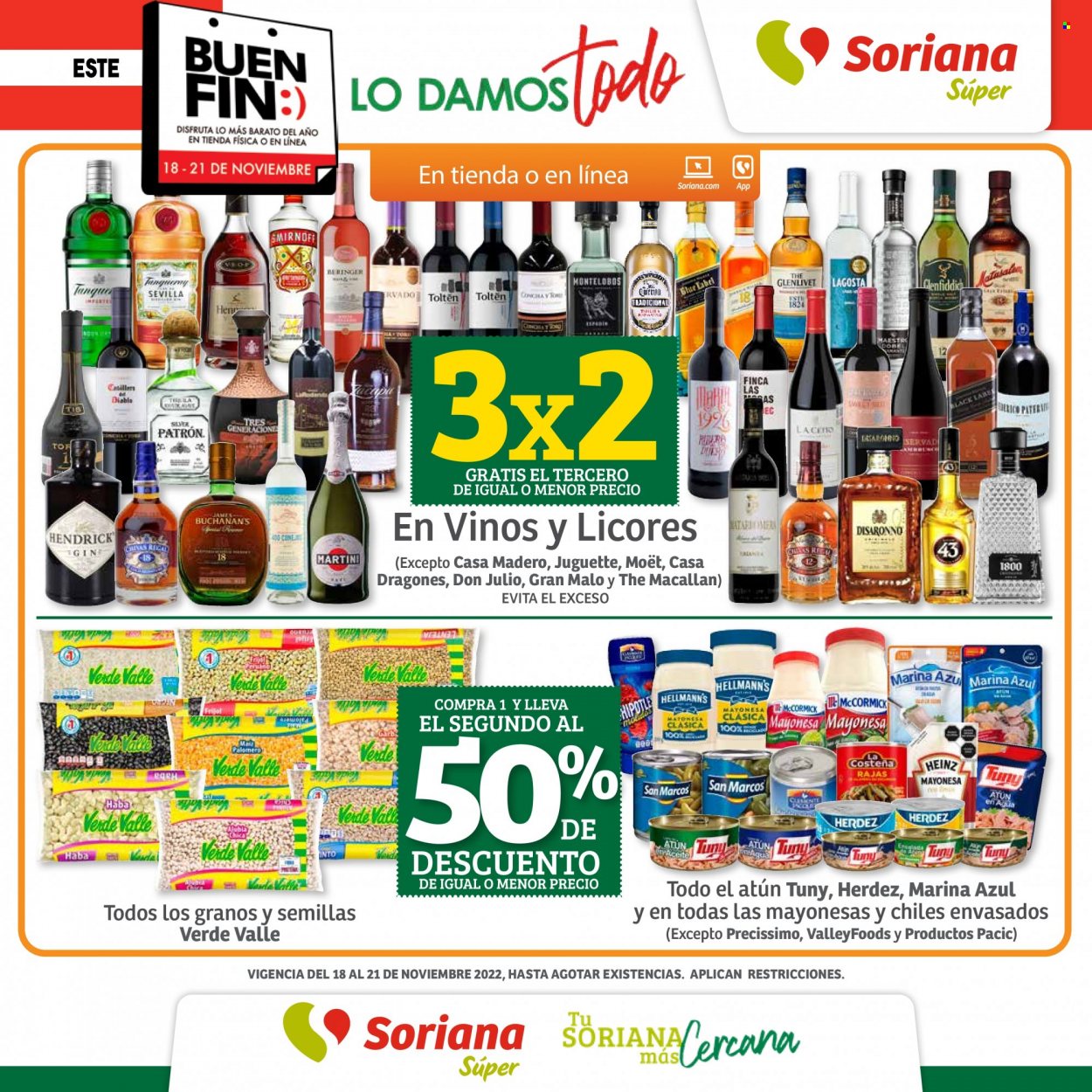 Catálogo Soriana Súper - 18.11.2022 - 21.11.2022. Página 1
