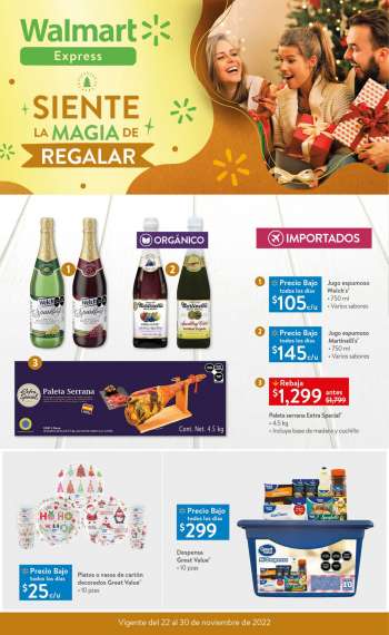 Folleto actual Walmart Express - 22.11.2022 - 30.11.2022.