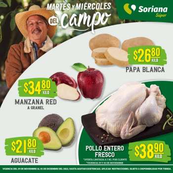 Folleto actual Soriana Súper - 29.11.2022 - 1.12.2022.